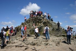 You need good walking boots to reach the summit